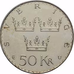 50 Kr Carl XVI Gustaf 1975