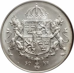 50 Kr Carl XVI Gustaf 1976 - Kungliga Bröllopet