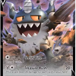 Galarian Perrserker V - 129/196 - Ultra Rare - Lost Origin