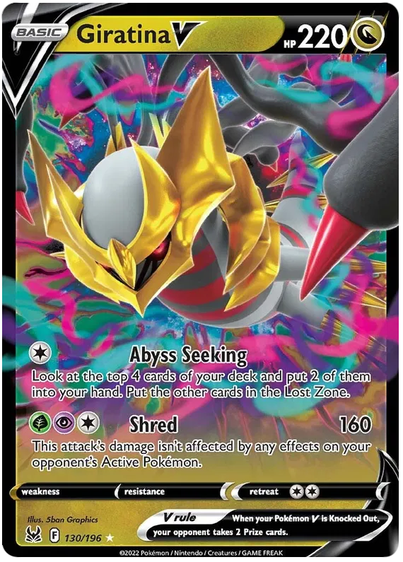 Giratina V - 130/196 - Ultra Rare - Lost Origin