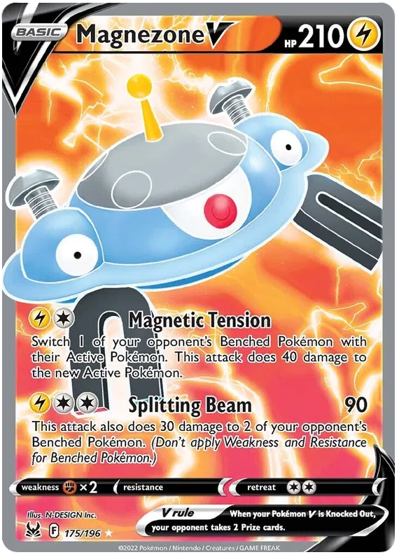 Magnezone V - 175/196 - Full Art Ultra Rare - Lost Origin