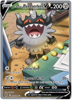 Galarian Perrserker V - 184/196 - Alternate Art Ultra Rare - Lost Origin