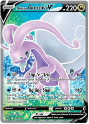 Hisuian Goodra V - 187/196 - Full Art Ultra Rare - Lost Origin