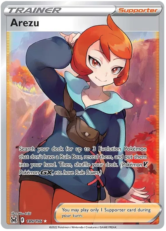 Arezu - 189/196 - Full Art Ultra Rare - Lost Origin