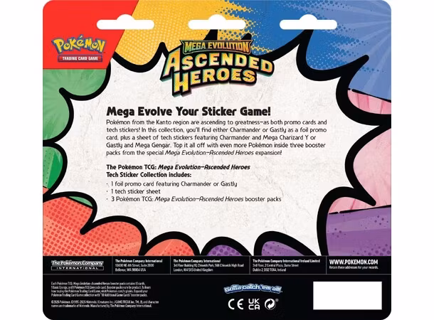 Pokémon Mega Evolution: Ascended Heroes Tech Sticker Collection #2