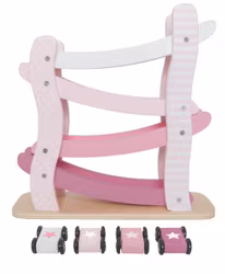 Bilbana med bilar rosa