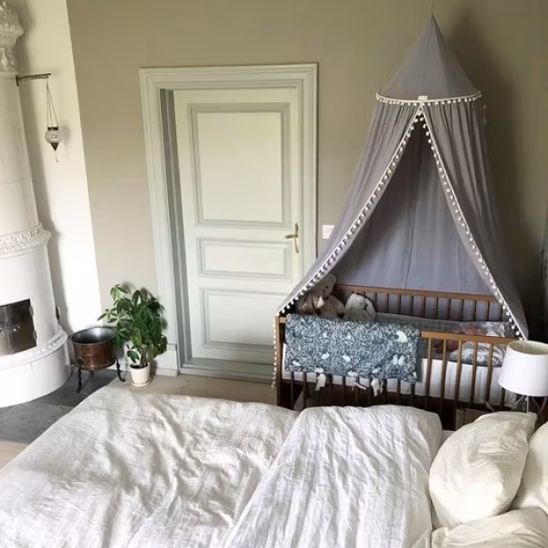 Sänghimmel med pompom