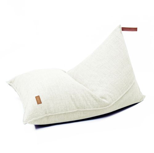 Saccosäck melange vit/beige