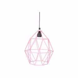 Wire lampa rosa