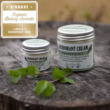 Naturlig Deo- Ekologisk deodorant cream Grapefrukt, 15 ml