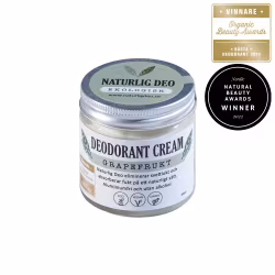 Naturlig Deo- Ekologisk deodorant cream Grapefrukt, 60 ml