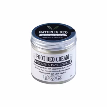 Naturlig Deo- Ekologisk FOOT DEO Cream Citrus & Patchouli, 60 ml