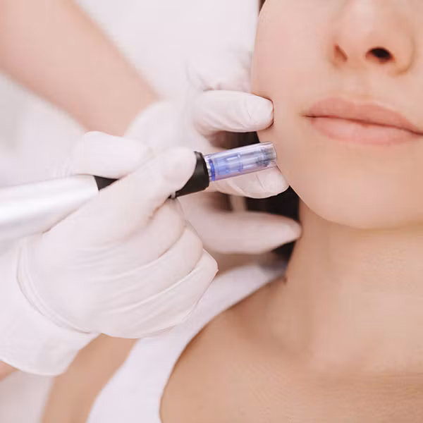 Microneedling ansikte, hals och dekolletage
