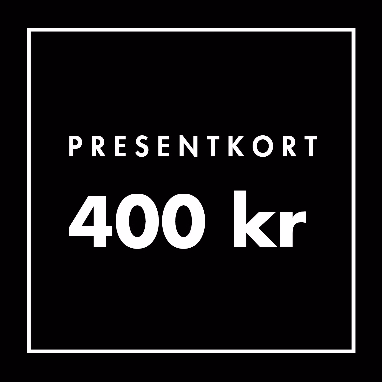 Presentkort 400 kr