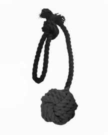 Dogman Rep med boll Svart Hundleksak