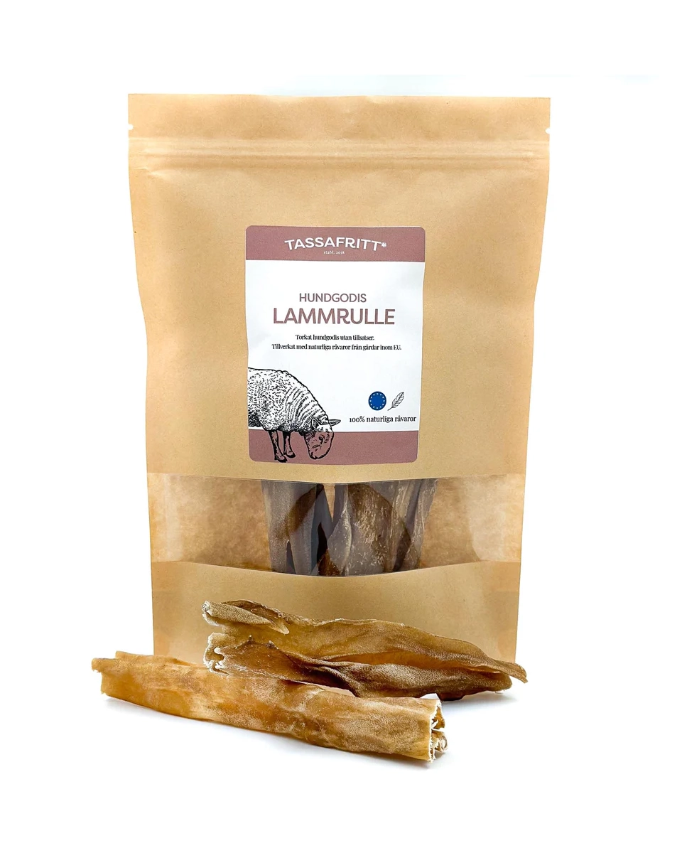 TassaFritt Lammrulle 100g Hundgodis