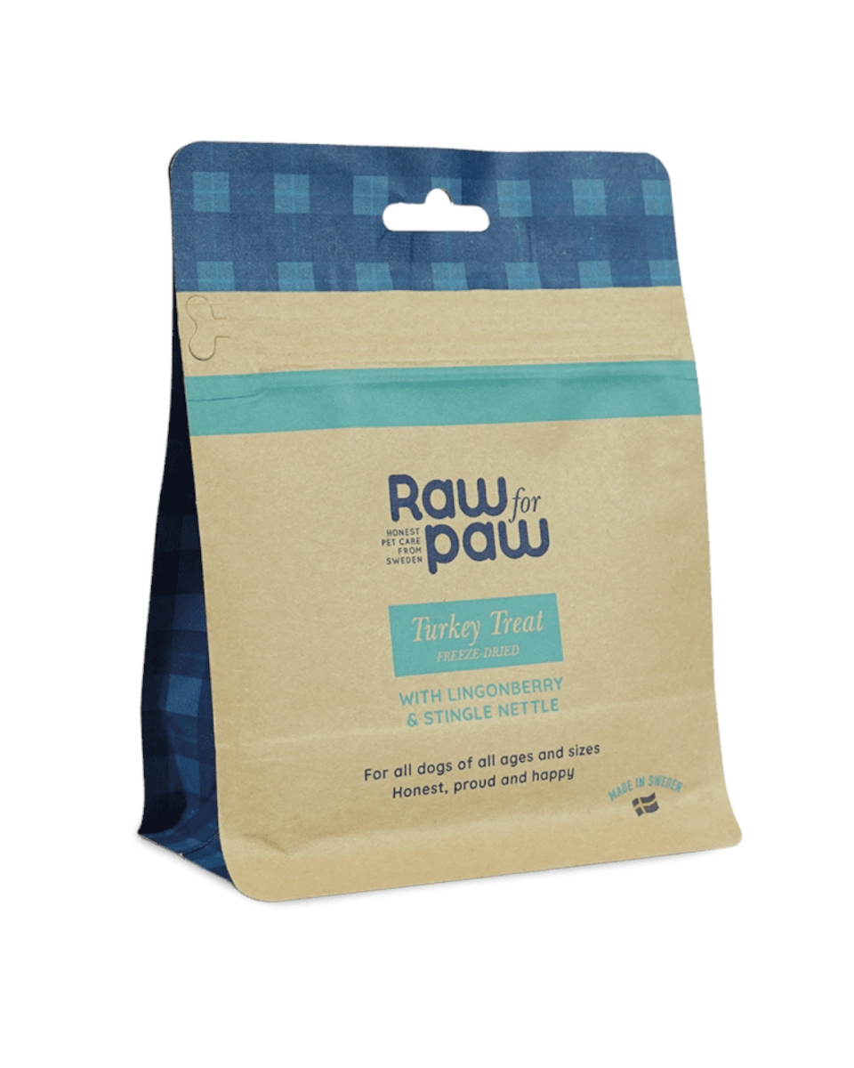 Raw for Paw Turkey Treat 50g Hundgodis