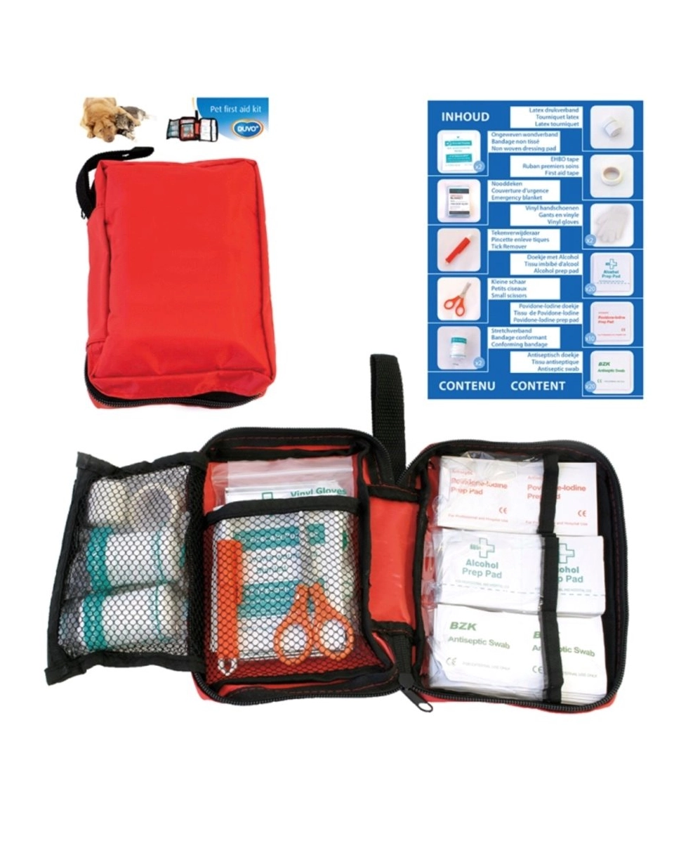 Första hjälpen kit för hund