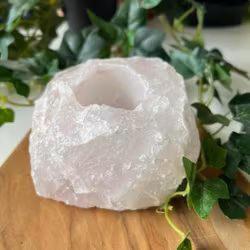 Rosenkvarts Ljuslykta