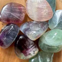 Regnbågsfluorit - trumlad