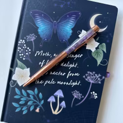 Anteckningsblock med Ametistpenna - Midnight Moth