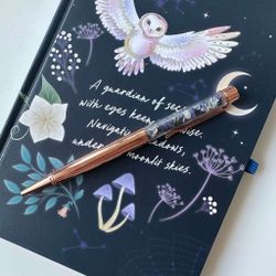Anteckningsblock med Sodalitpenna - Night Owl
