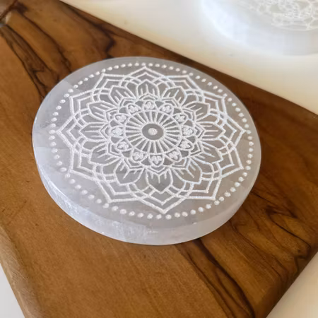 Selenit platta - Mandala
