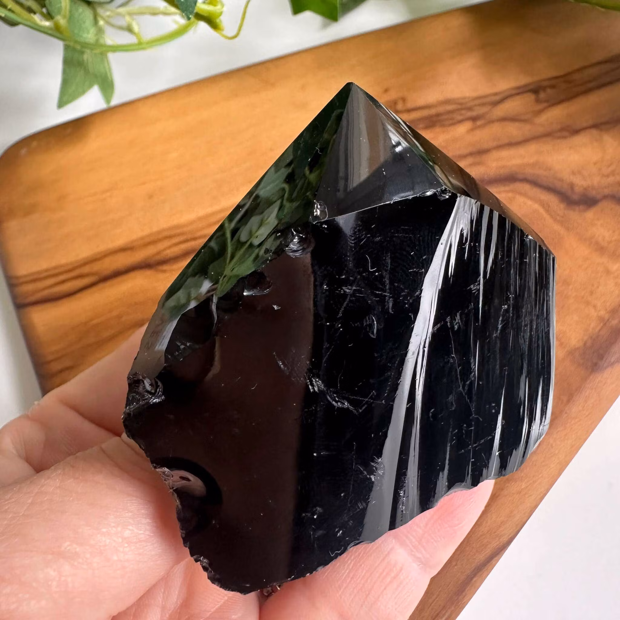 Obsidian halvrå spets - C
