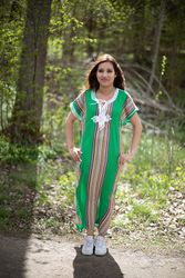 Marockansk kaftan - randig