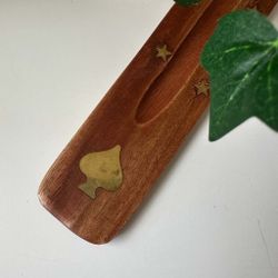 Rökelsehållare i trä, Måne eller Spader