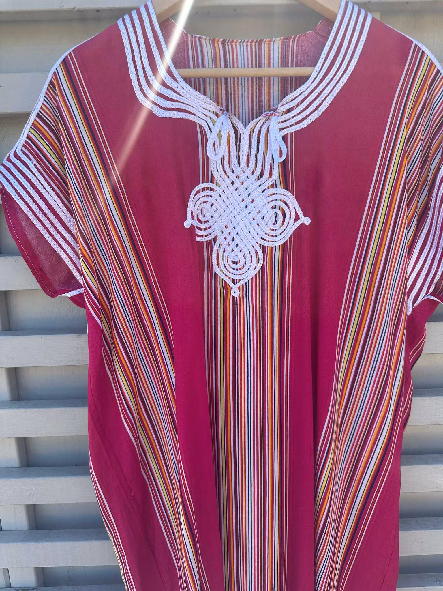 Marockansk kaftan - randig