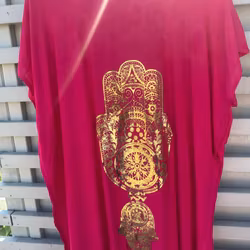 Marockansk klänning med Fatimas hand