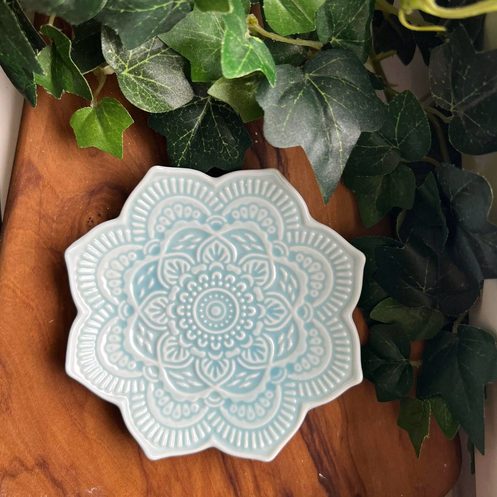 Mandala fat - turkos