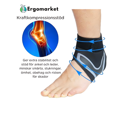 Ankelstöd med elastisk design