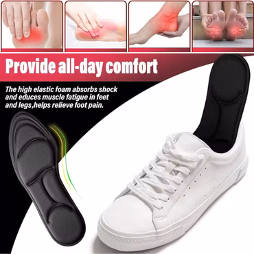 Mjuka stötdämpande skoinlägg 5D