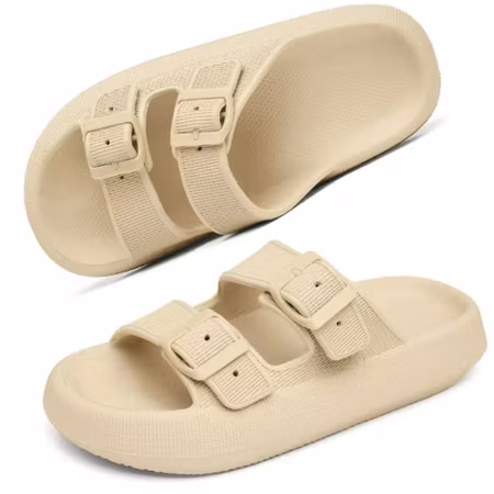 Mjuka moln tofflor (Khaki)