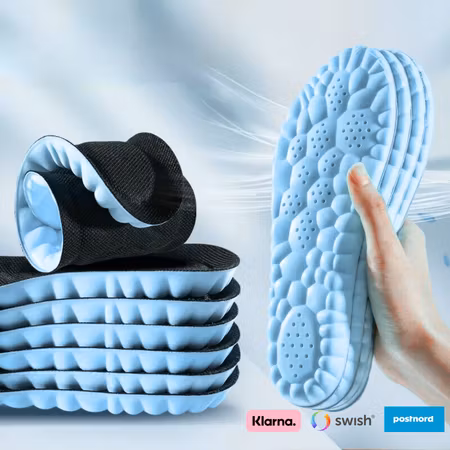 Skoinlägg 4D stöd (Mjuka bubblor)