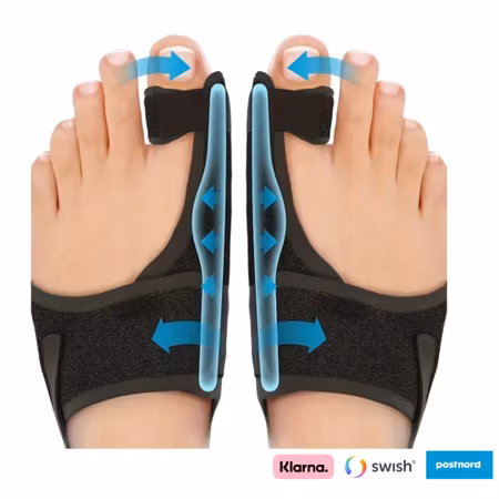 Komfortabel tåstöd hallux valgus