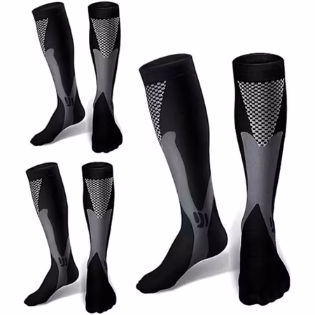 Stödstrumpor sport (Svart)