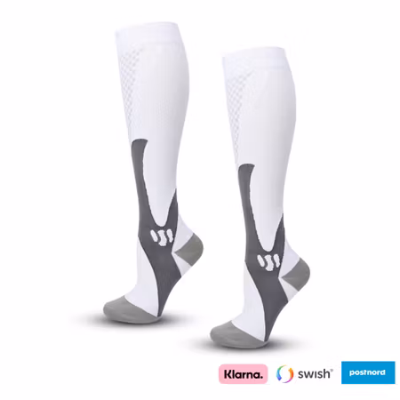 Stödstrumpor sport (Vit)