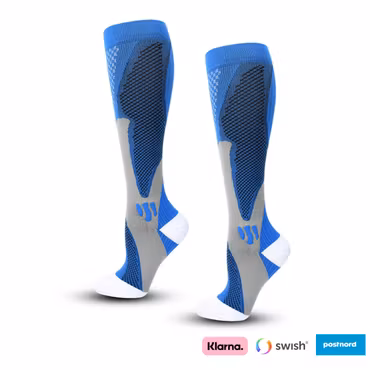 Stödstrumpor sport (Blå)