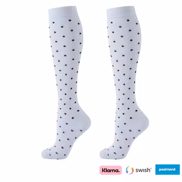 Kompressionsstrumpor (Svarta prickar)