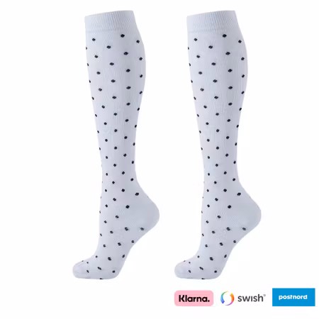 Kompressionsstrumpor (Svarta prickar)