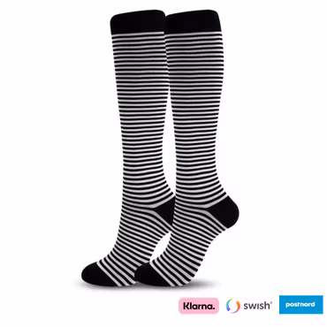 Kompressionsstrumpor (Zebra mönster)