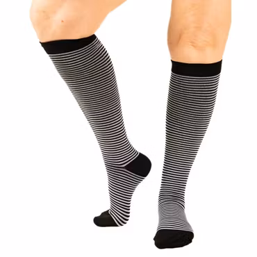 Kompressionsstrumpor (Zebra mönster)