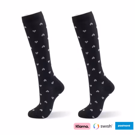 Kompressionsstrumpor (Vita hjärtan)