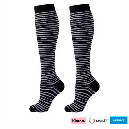 Kompressionsstrumpor (Svart & vit)