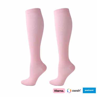 Kompressionsstrumpor (rosa)