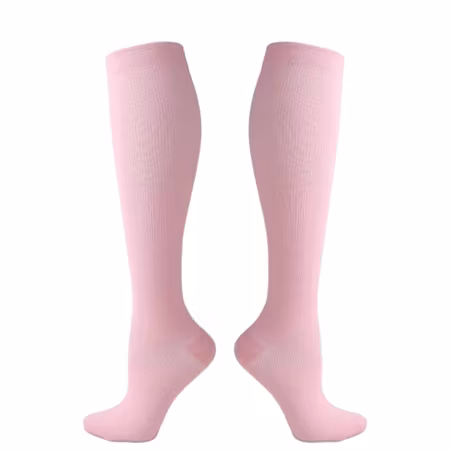 Kompressionsstrumpor (rosa)