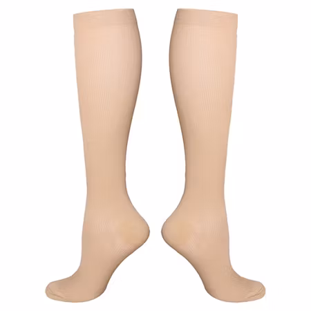 Beige stödstrumpor